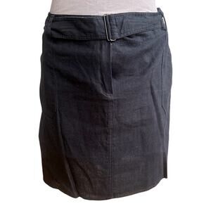 SOUTHLAND women's black 100% cotton mini skirt - size 52 = XL